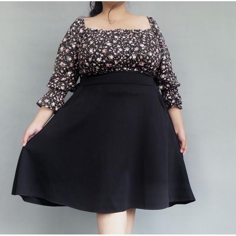 COD ROK MIDI SKIRT BIG SIZE / ROK MINI SKIRT JUMBO / ROK LILY FLARE SKIRT JUMBO / ROK UMBRELA FLARE 