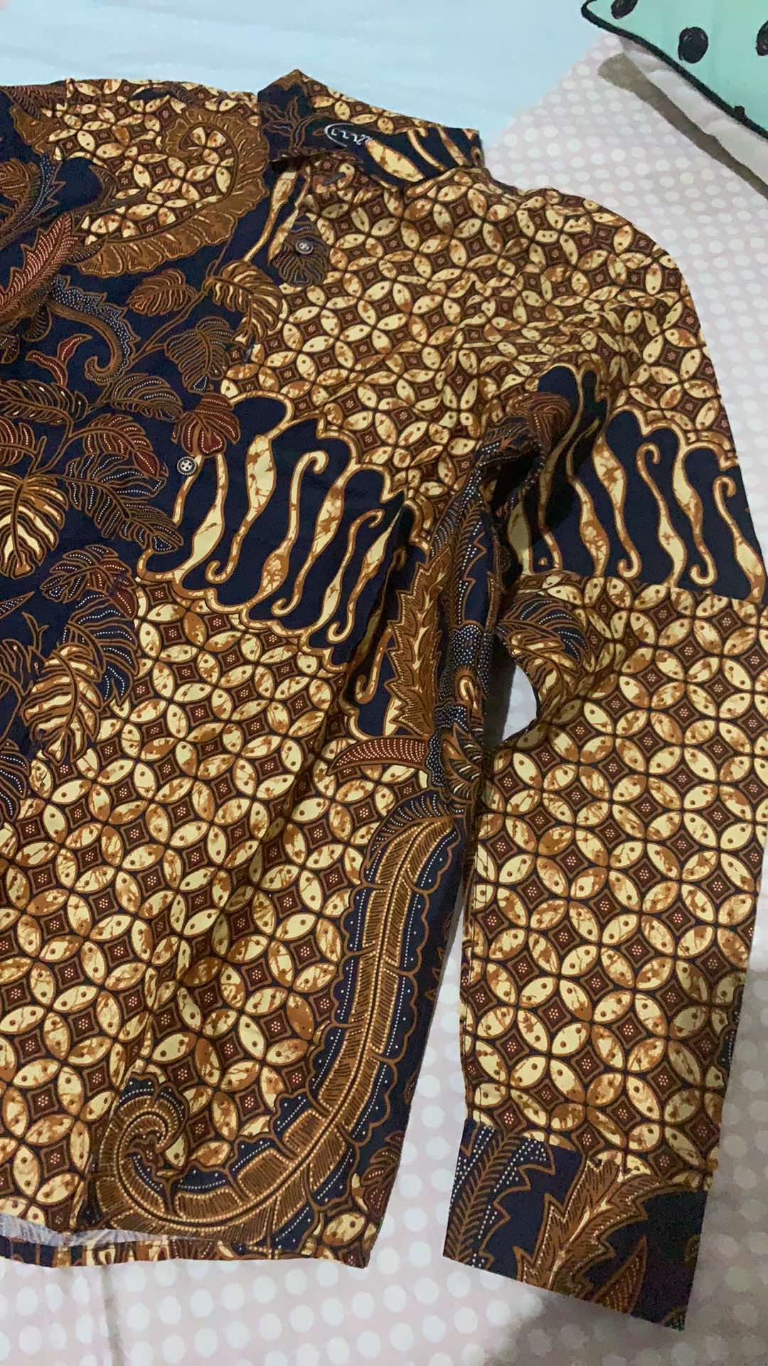 M231 Kemeja Pria Batik Panjang Coklat 1265a