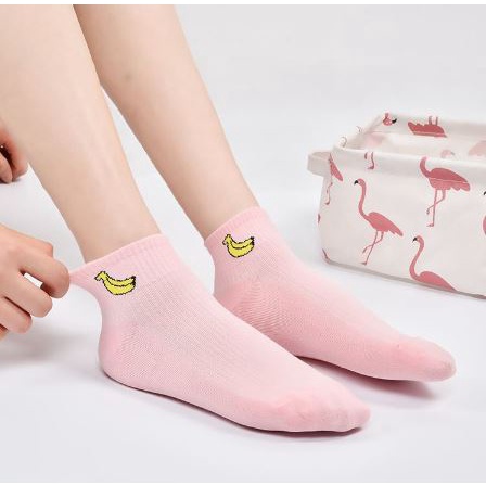 RSB KK222 Kaos Kaki Motif Buah Cute Kaos kaki Pendek Socks Fruit Fashion Wanita Korea Import