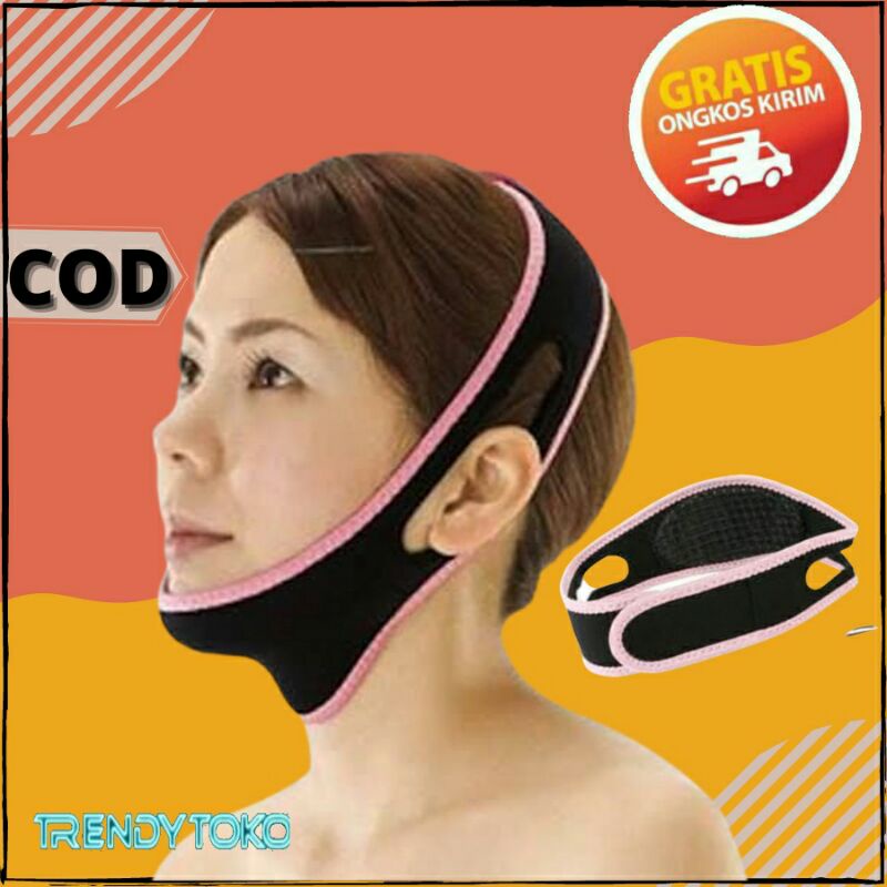 V SHAPE OVAL FACE LIFT - SABUK PENIRUS WAJAHPIPI&DAGU - HITAM