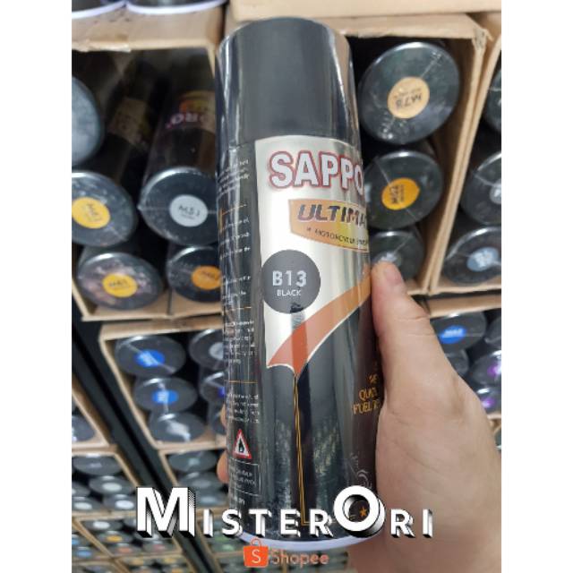 B13 Black glossy Hitam kilap Sapporo Ultimate 400ml