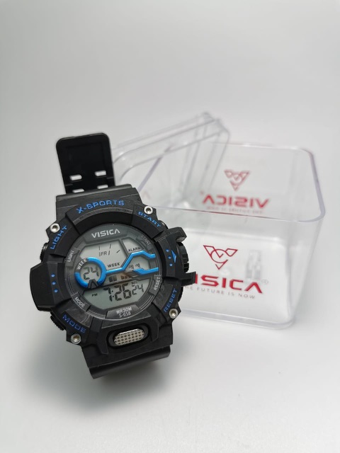 Jam Tangan ASLI VISICA 658 Tali Rubber Pria Anti Air