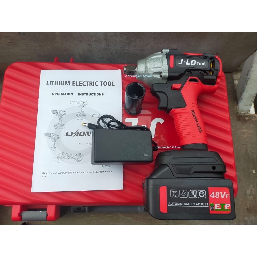 Paket Bor Gerinda cordless 48volt Jld tools