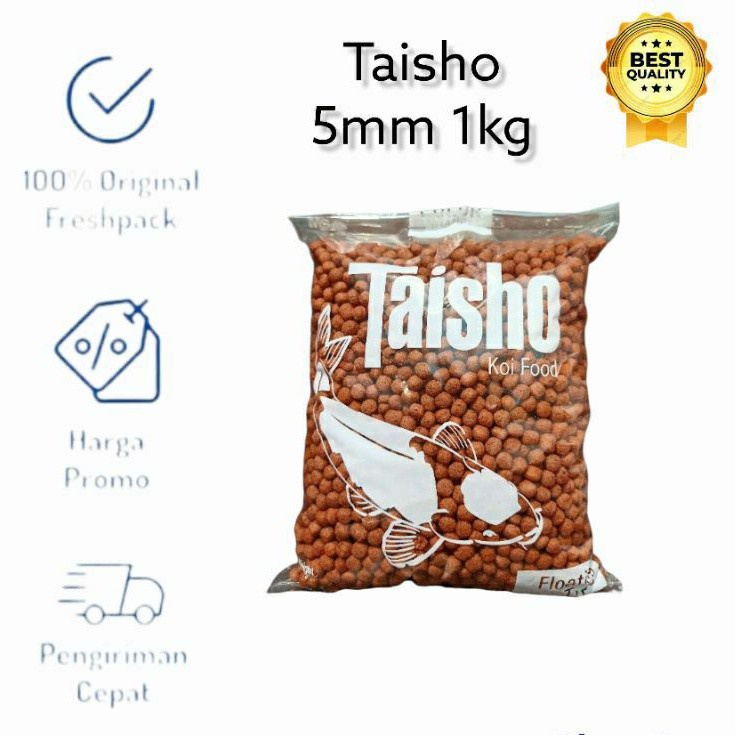 TAISHO 1 KG 5MM RED PELET MAKANAN IKAN KOI PAKAN IKAN