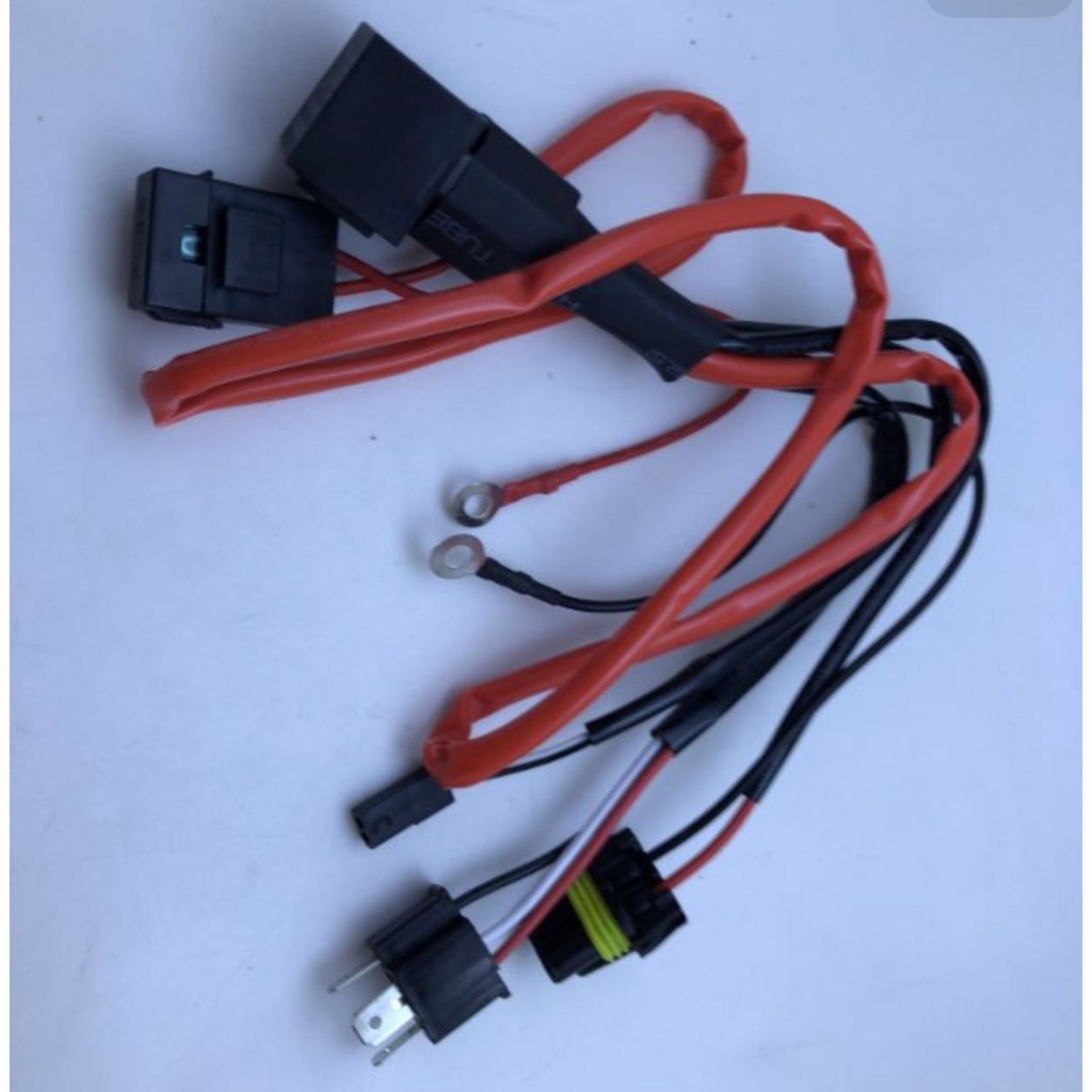 ORIGINAL KABEL RELAY BILED DAN RELAY HID MOTOR | KABEL SET HID MOTOR H4 KABEL MERAH | KABEL HID H4 H6 GARANSI 1 TAHUN