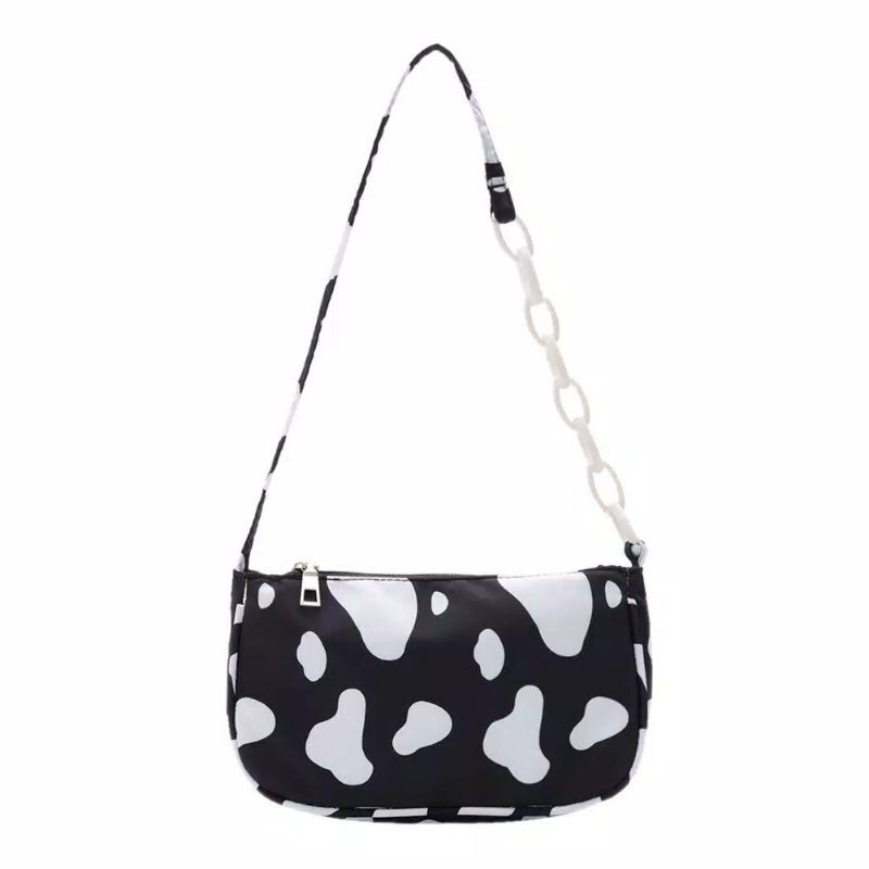 TAS BAHU MOTIF KULIT SAPI RANTAI DAN BIASA / SHOULDER BAG COW PATTERN