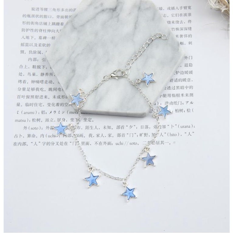 Gelang fashion glow in the dark bentuk bintang model korea imut lucu bagus cantik