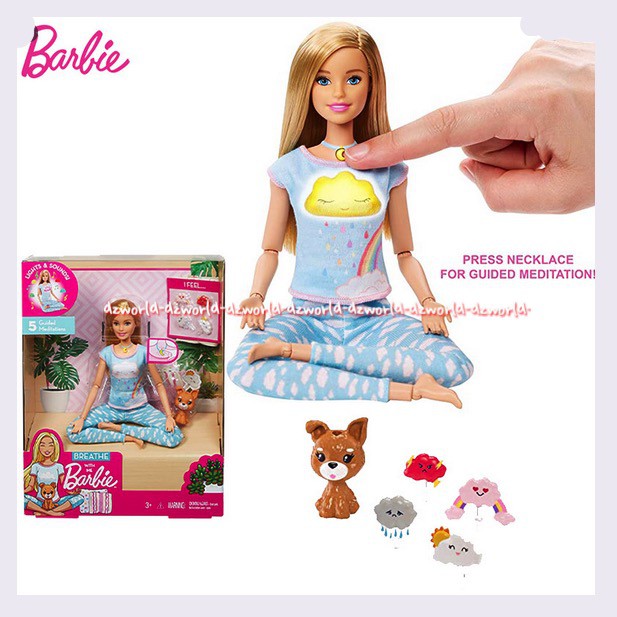 Barbie 5 Gulded Meditations Mainan Boneka Barbie Meditasi Yoga