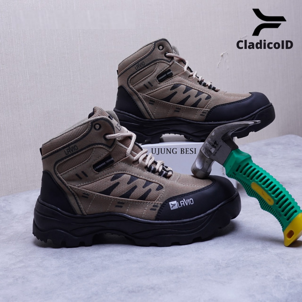 Safety Shoes Original Unisex Cowok Cewek Boots Ujung Besi Cocok Untuk Kerja Lapangan Outdoor Proyek Mendaki Gunung Sepatu Sefty