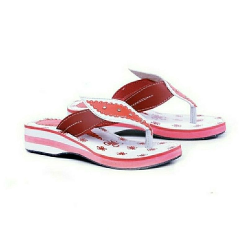 Sandal Anak perempuan /Wedges Anak Lucu merah / Sendal Wedges Pesta Cantik 26-35 Lucu