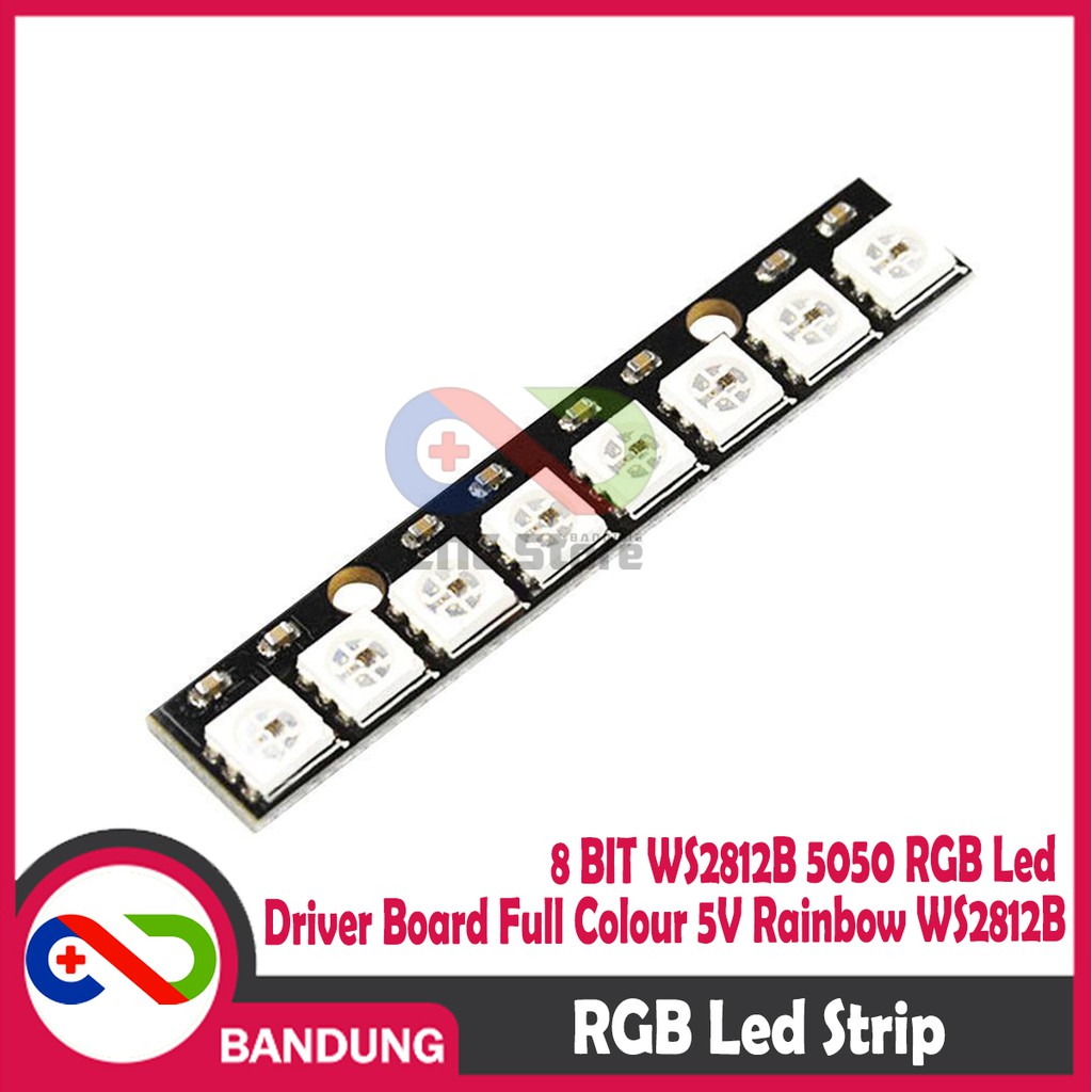 8 BIT WS2812B 5050 RGB LED DRIVER BOARD FULL COLOR 5V RAINBOW WS2812B