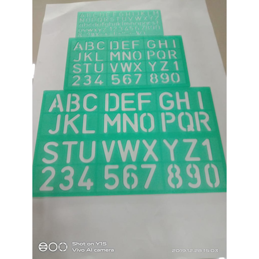 

LINEX LETTERING STENCILS 8500S / PENGGARIS TULISAN STENCIL 3 PCS 8500S