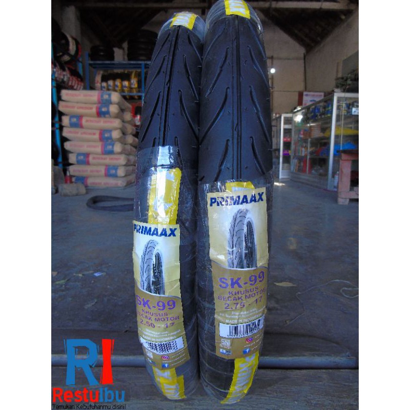 1 Pasang Ban Motor Bebek 250-17 & 275-17 Primaax SK-99