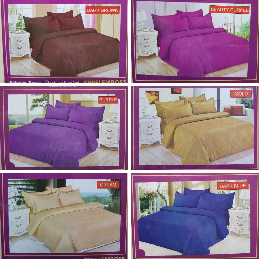 Rc Bonita Embos Polos Sprei Bonita Ukuran King 180X200 Warna Lengkap