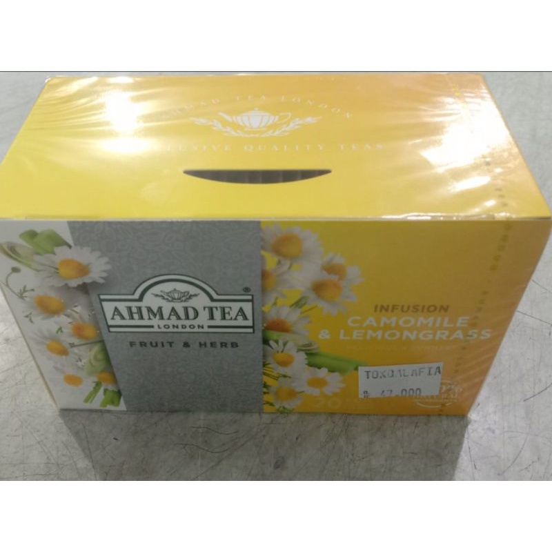 

Teh Ahmad Tea London Infusion Camomile & Lemongrass 20 bags