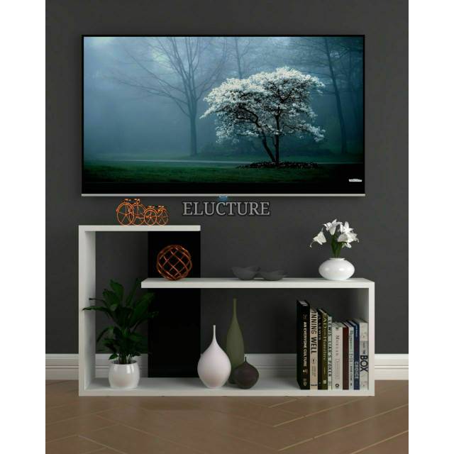 COD rak pot bunga kembang dari kayu sederhana tv minimalis make up besi kosmetik buku dinding xxr