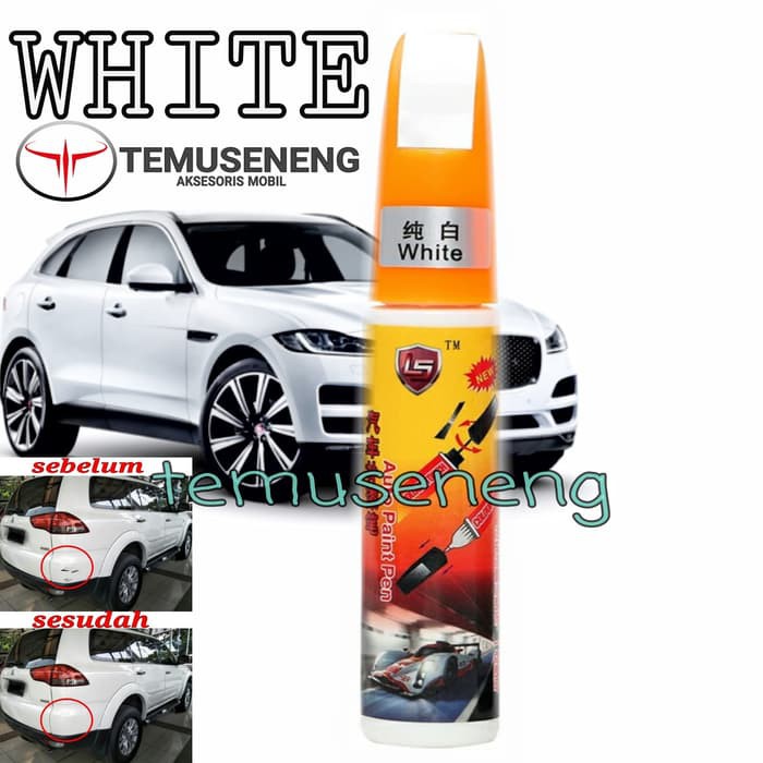 Putih White Spidol Cat Mobil Motor Penghilang Lecet Baret Gores Noda