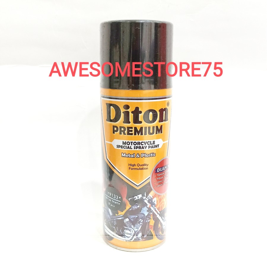 DITON PREMIUM * Y 9133 NMAX MATTE BLACK YAMAHA Hitam Cat Semprot Pylox Pilox