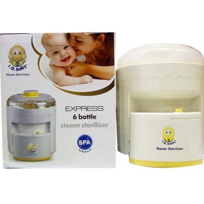 IQ Baby 6 Botol Steril | Botol Susu Bayi Steam Sterilizer Sanitizer