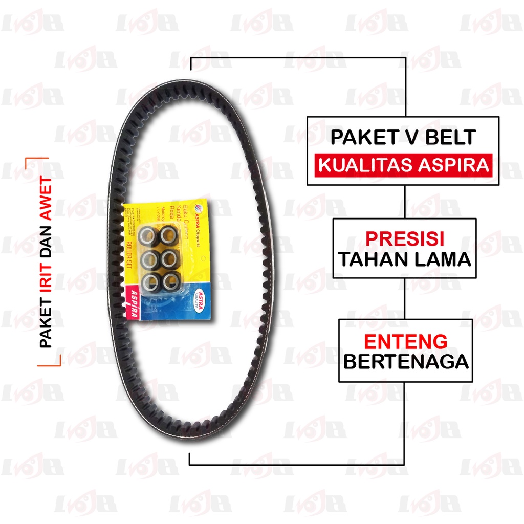 ASPIRA Paket Vbelt Roller Mio GT M3 X-RIde Fino 125 Vanbelt Cvt Motor Matic Yamaha