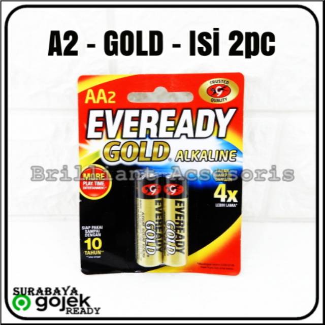 Baterai EVEREADY Gold - A2 AA / A3 AAA - Original