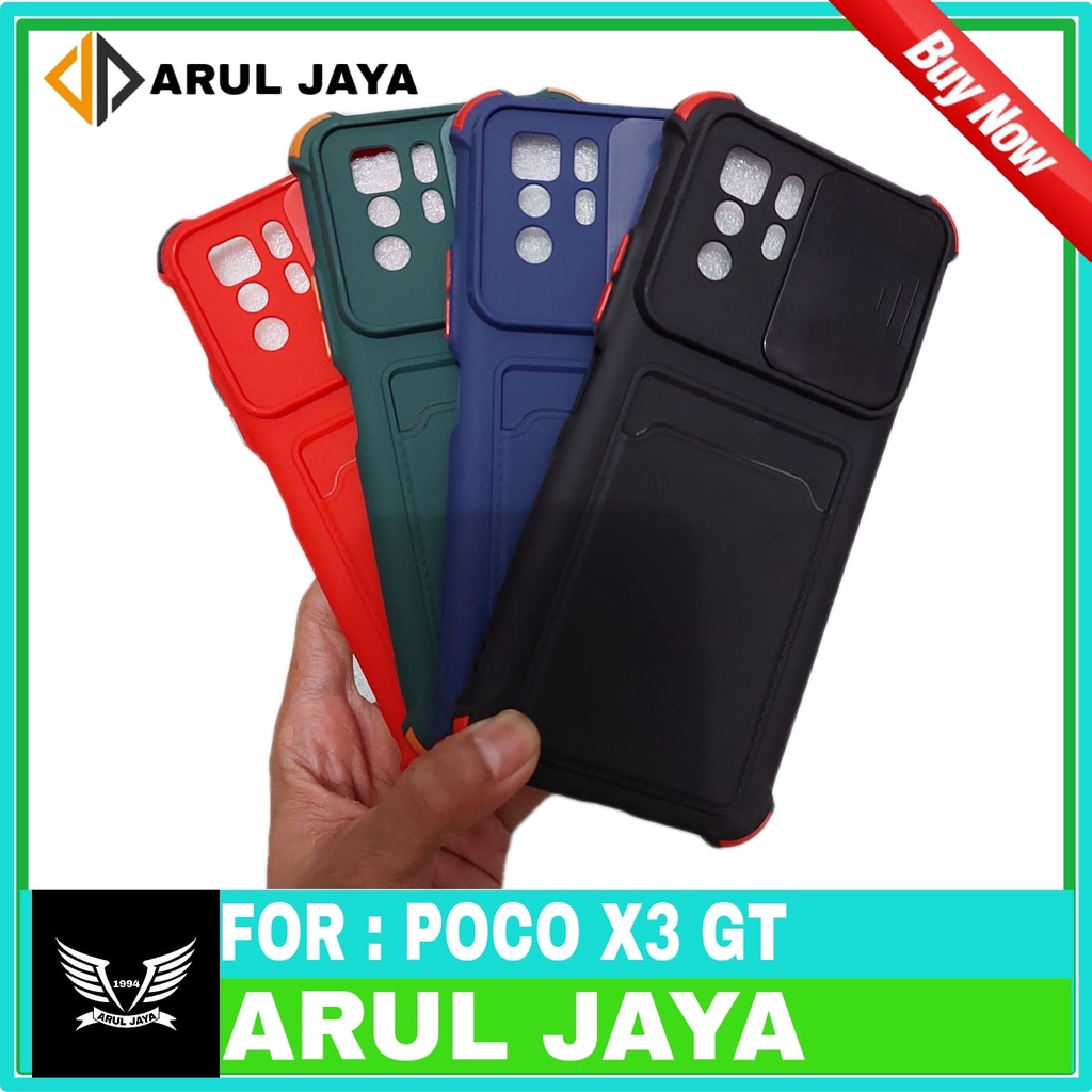 Case Xiaomi Poco X3GT Slide Camera and Slot Card Choice Crack Softcase