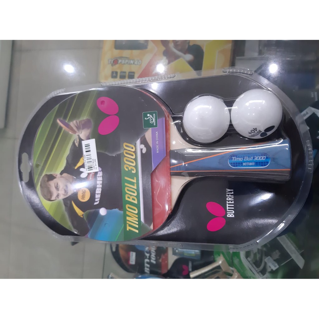 BET TENIS MEJA BET PINGPONG TIMO BOLL 3000 BUTTERFLY ORIGINAL