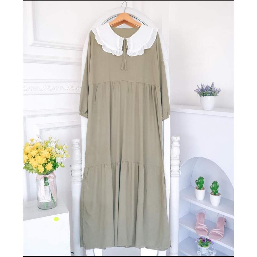 NOAH MIDI DRESS GAMIS PREMIUM 100%ORI RAYON