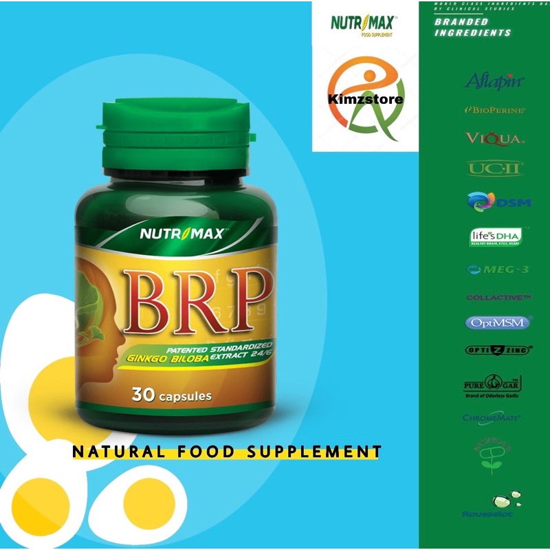 Nutrimax BRP 30 Capsul / Vitamin untuk Otak / Ginkgo /  Gingo / Gingko / Ginggo Biloba