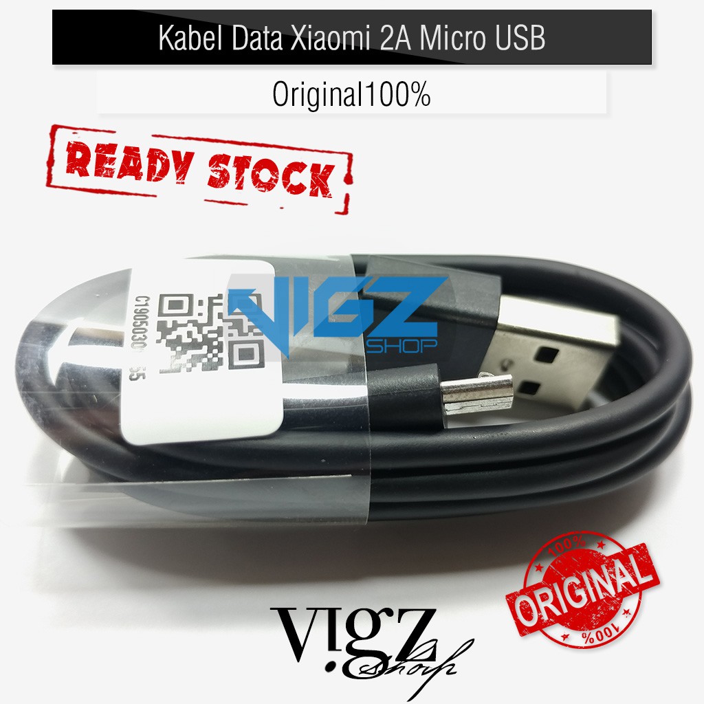 Kabel Data Xiaomi Redmi Note 5 5A 5 Pro Redmi 6 6A 7 7A S2 Micro USB 80cm Original 100%