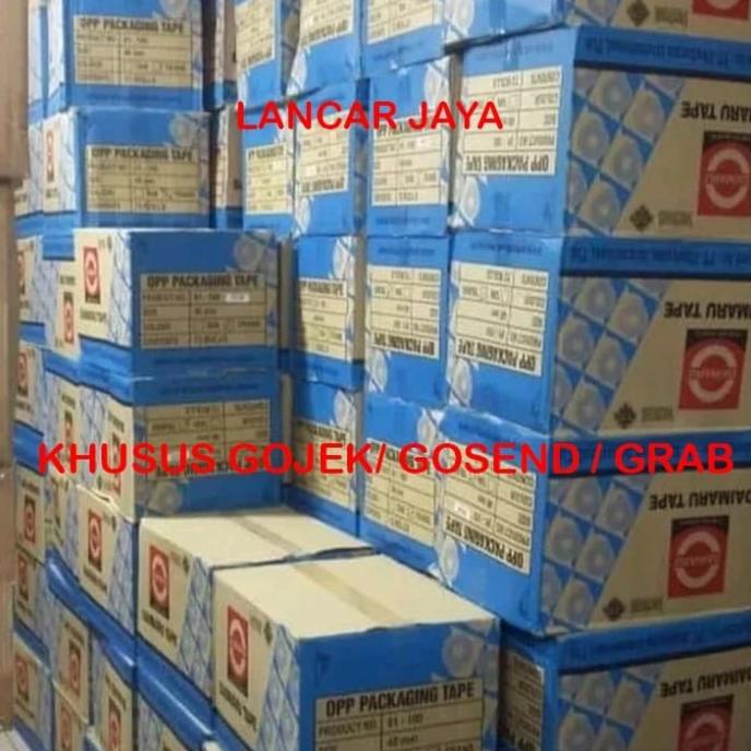 

LAKBAN DAIMARU BENING/COKLAT 48MM 90YARD -1DUS ISI 72PCS KHUSUS GOJEK