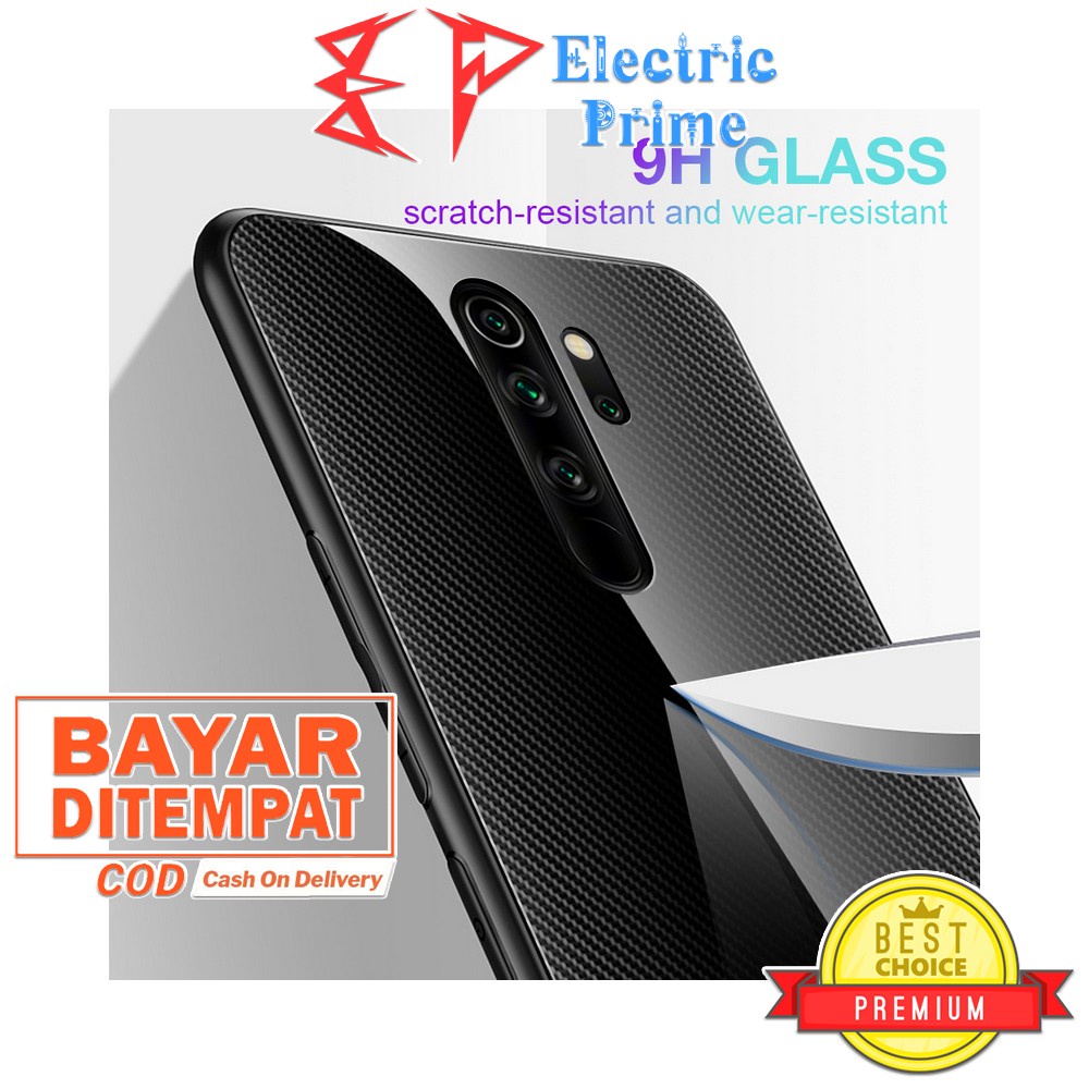 Case Xiaomi Redmi Note 8 Pro Gradient Casing Glass Silikon Shockproof Cover