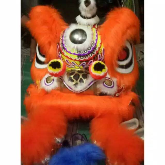 Barongsai bulu sintetis 1set