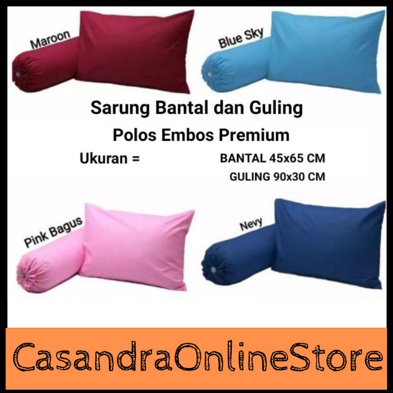 Sarung Bantal Guling Embos Dispers Murah Berkualitas