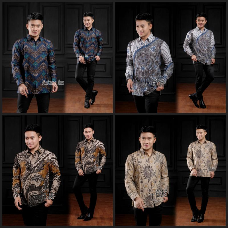 KEMEJA BATIK PANJANG PEKALONGAN MOTIF TERBARU