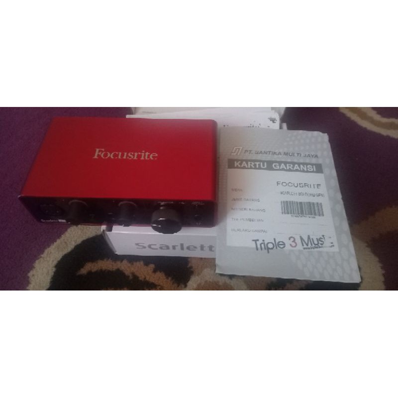 focusrite solo 3rd gen second