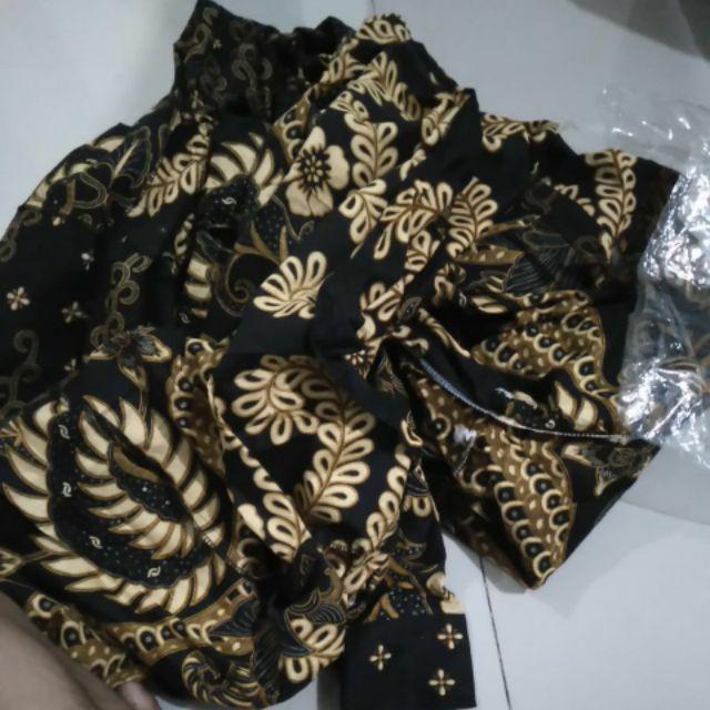 Maura Couple - Sania Ruffle Batik Couple Ori Ndoro Jowi Garansi Termurah Shopee - Batik Modern Solo