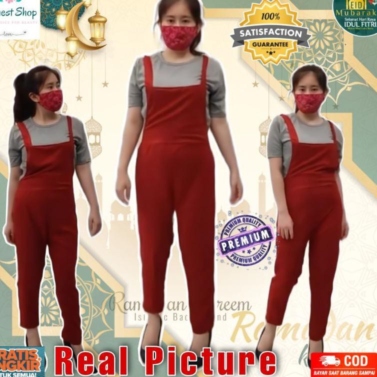 ✈ Baju kodok wanita, setelan jumpsuit wanita, dewasa, panjang, korea, murah, import, terbaru 2021, 1