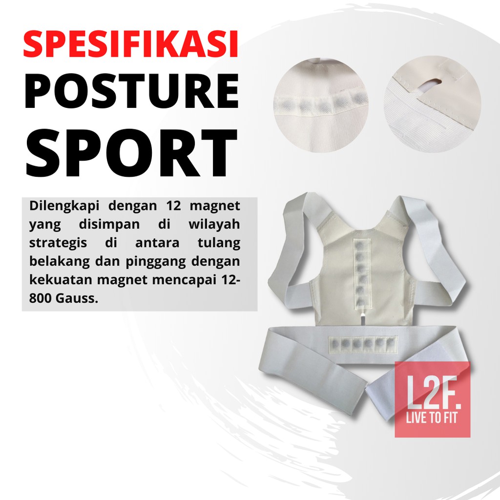 Power Magnetic Back Support Alat Terapi Penyangga Penegak Punggung  Pria Wanita  Posture