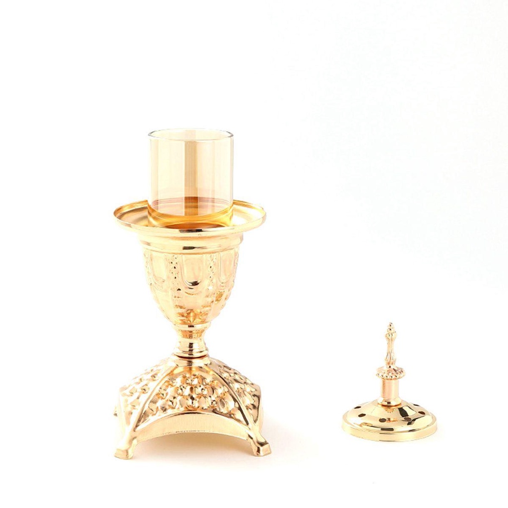 R-bunga Tempat Dupa Parfum Aromaterapi Desktop Besi Art Metal Retro Censer Rack