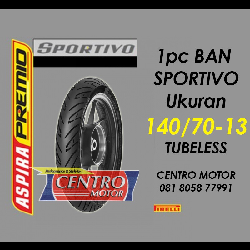 ASPIRA PREMIO SPORTIVO 140/70-13 TUBELESS