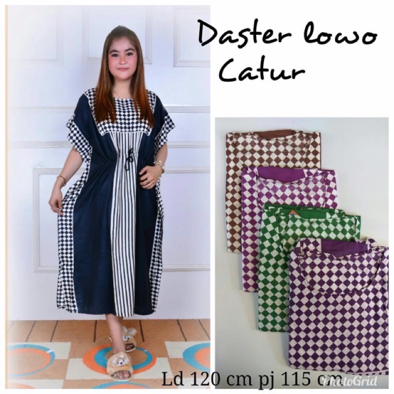 Daster Lowo Jumbo Catur Kekinian Bumil Busui Murah Adem Best Seller-LW CATUR