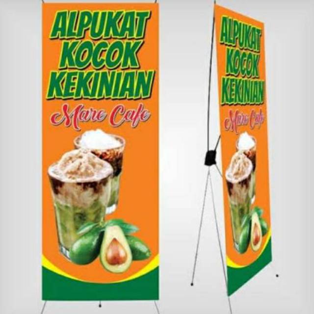 Banner Jualan Es Juice Alpukat Kocok