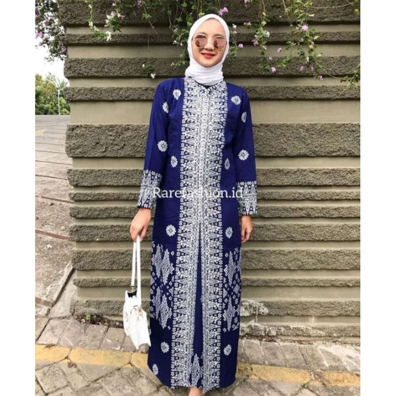 SET COUPLE SONGKET PALEMBANG TERBARU NAVY SILVER