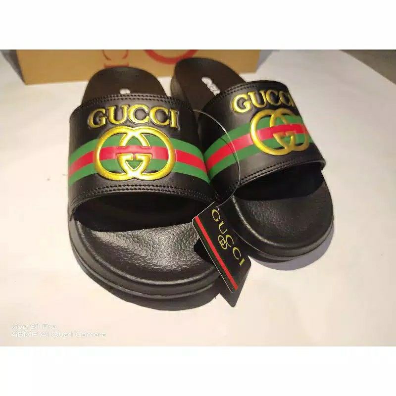 Sandal Slide Benassi Gucci Pria Wanita Sandal Slop Cowo Cewe Sendal Slop Sandal-3