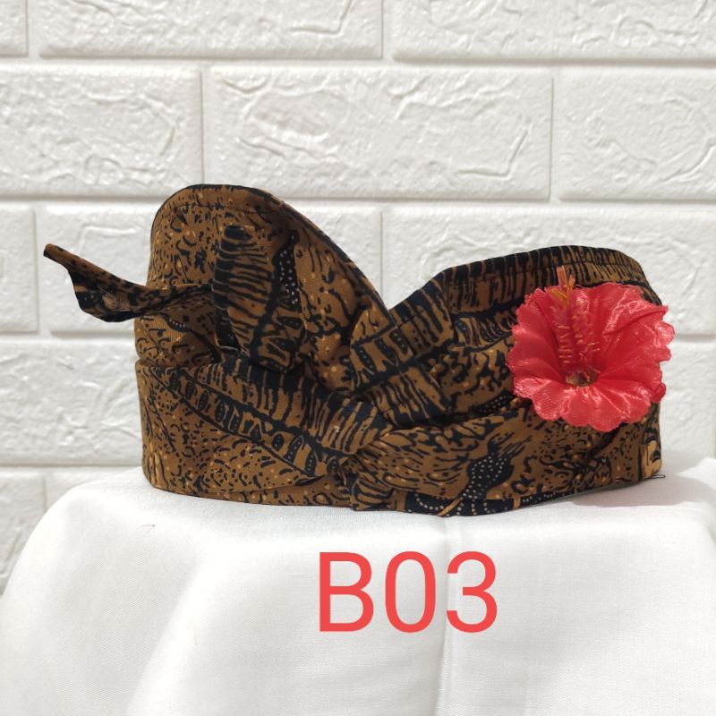 Udeng bali original batik ikat kepala dewasa