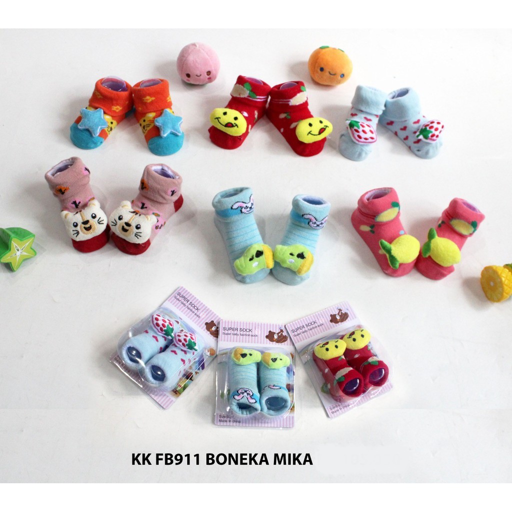 kaos kaki bayi motif boneka SNI | 3D Kemasan Mika