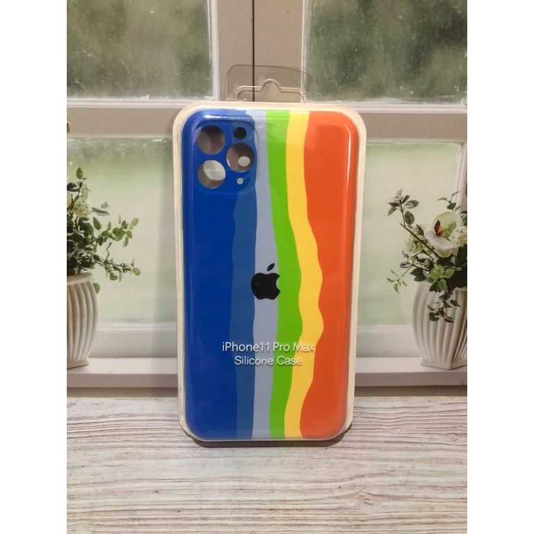 CASE IPHONE 11 PRO MAX SILIKON CASE NEW RAINBOW COVER IPHONE 11 PRO MAX