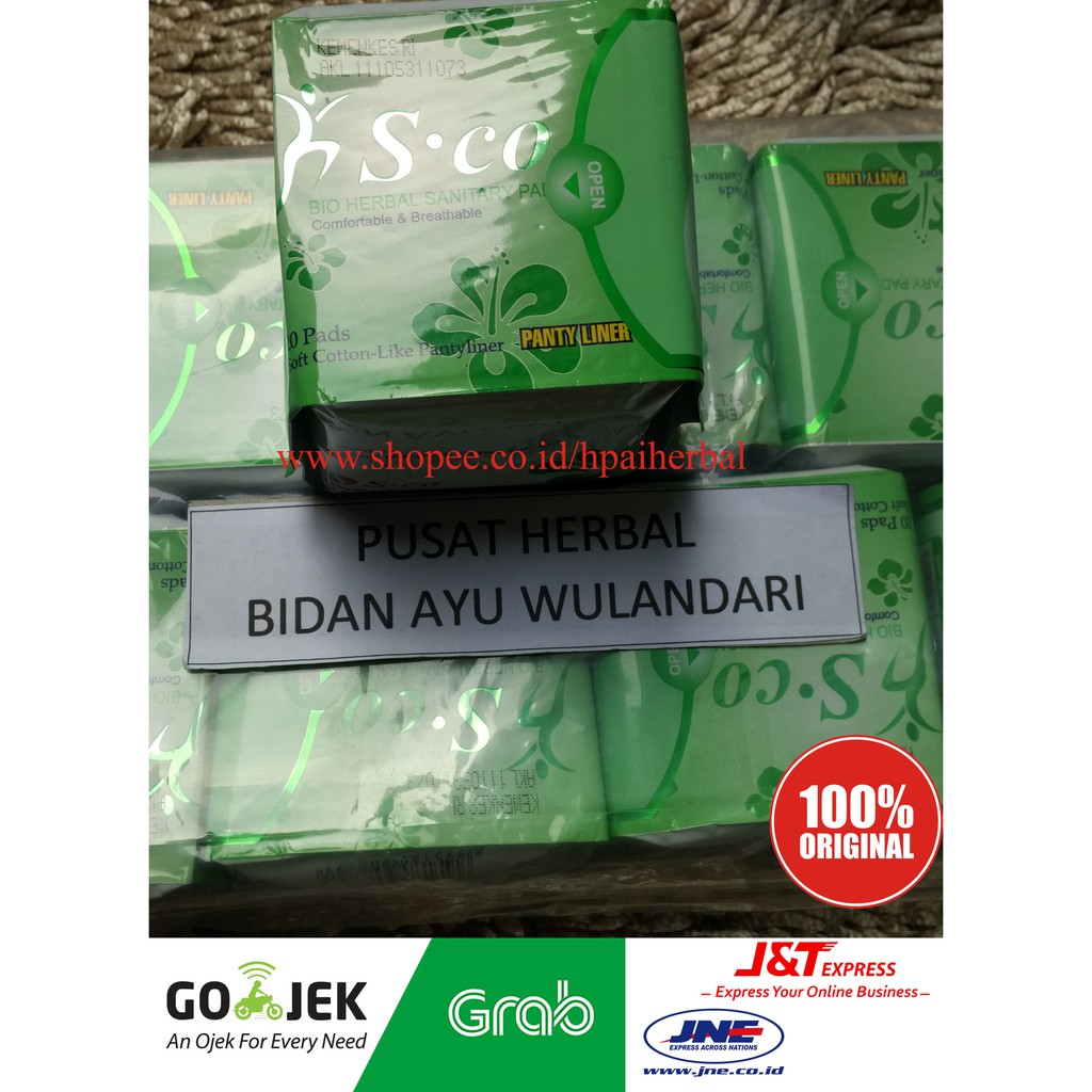 (Original) Pembalut Herbal SCO Pantyliner Exp Lama Termurah