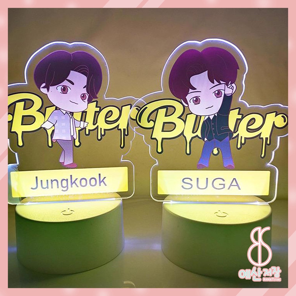 [BS] BISA COD Lampu Tidur Lamp BTS BT21 BUTTER JUNGKOOK V KPOP - KP984